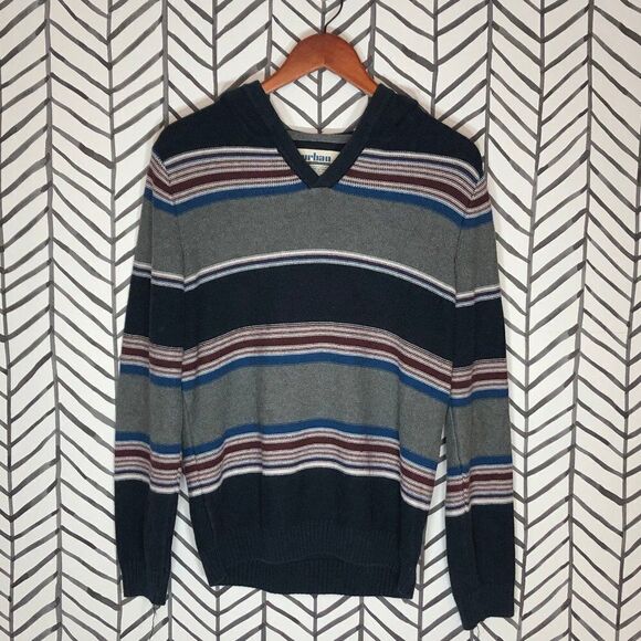 Urban Pipeline Striped V-Neck Sweater - Picture 1 of 3